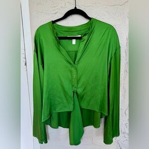 Hutch Carys Too Green Front Tie Blouse